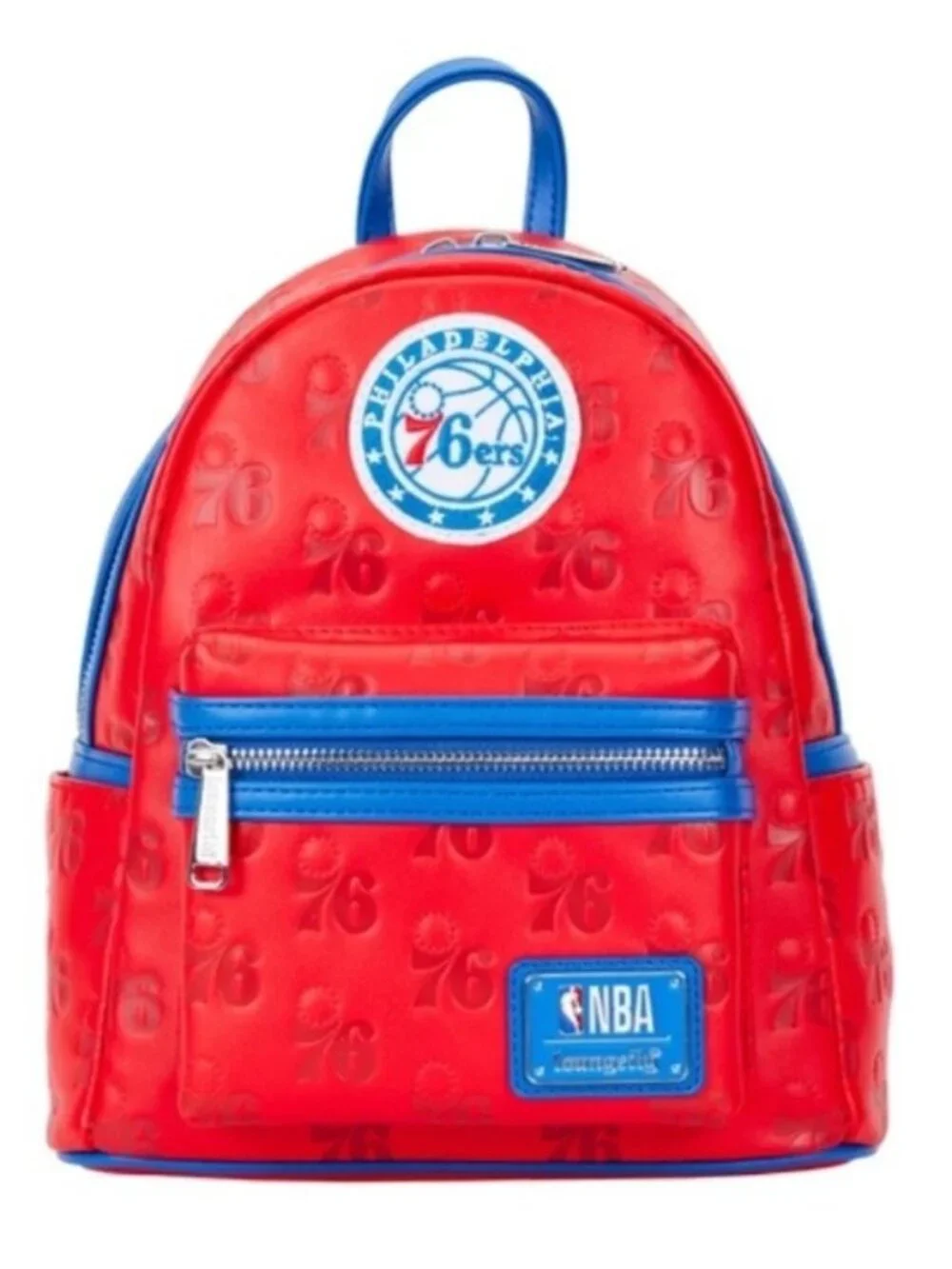Loungefly NBA Philadelphia 76ers Mini Debossed Backpack Basketball NWT